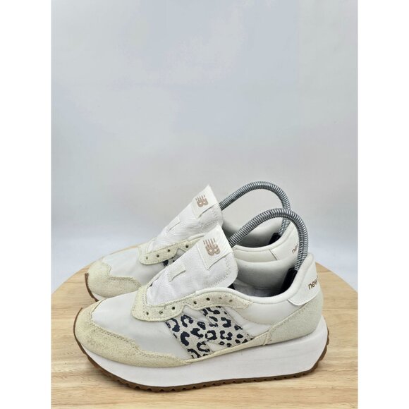 New Balance Womens 237 WS237PJ Sneakers Leopard Print Running Shoes Sz 6.5 - Picture 2 of 8